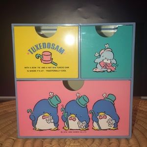 Vintage Sanrio Drawer Organizer Tuxedo Sam